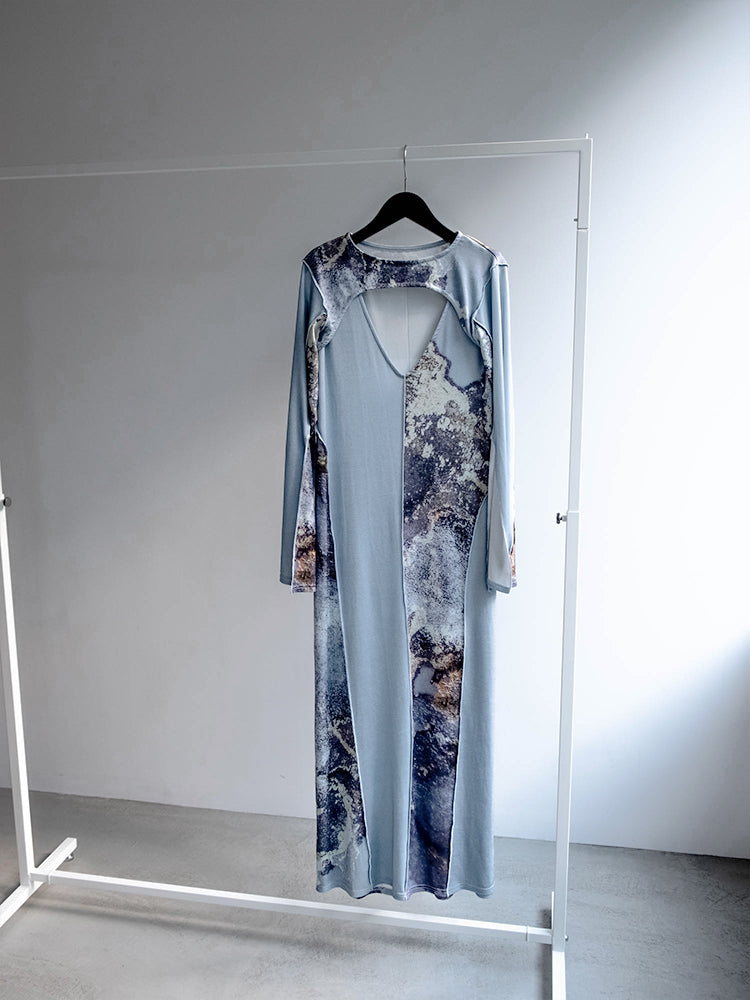 Art Print Layered Dress｜アートプリントレイヤードドレス – MARTE