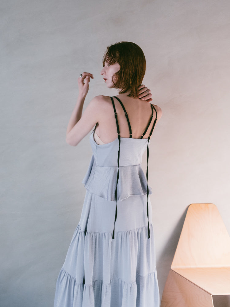 ワンピース 2way T-Strap Tiered Dress / sahara 2way T-Strap Tiered Dress（ワンピース）｜sahara（サハラ）の