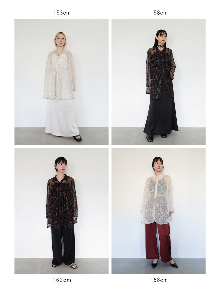 Piping Lace Over Shirt|パイピングレースシャツ – MARTE Piping Lace Over Shirt|パイピングレースシャツ – MARTE