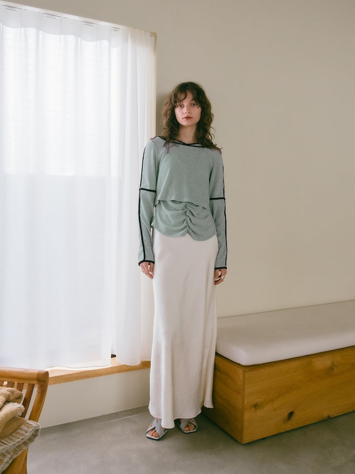 モデル身長：171cm / カラー：DustyGreen