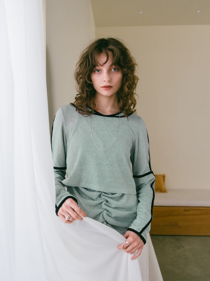 モデル身長：171cm / カラー：DustyGreen