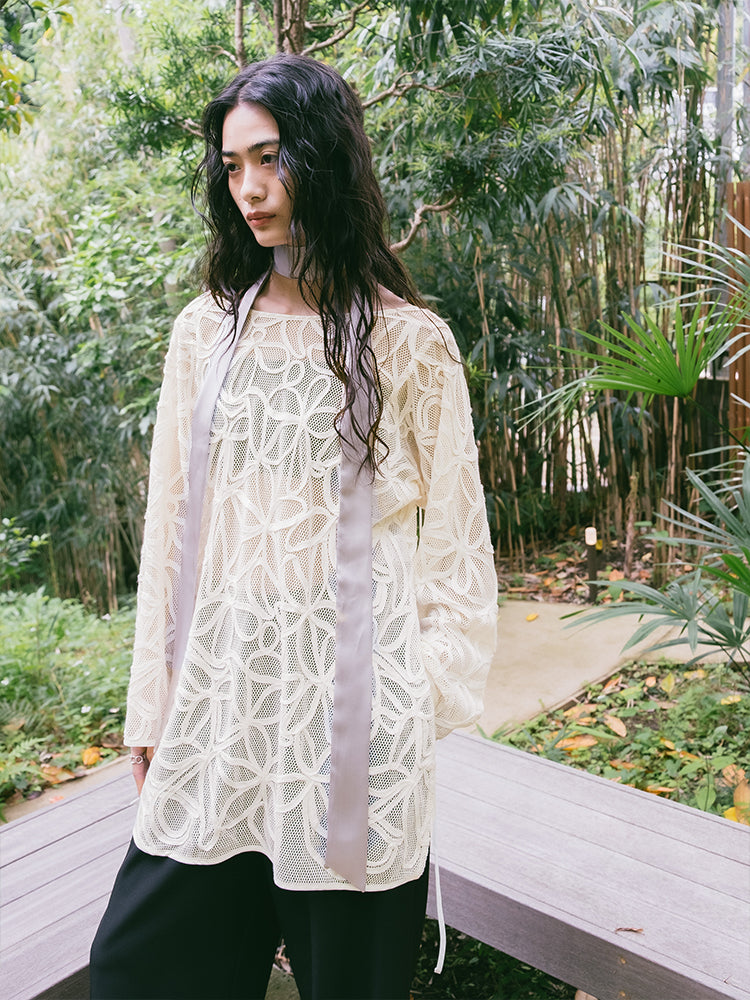 モデル身長：170cm / カラー：Ivory