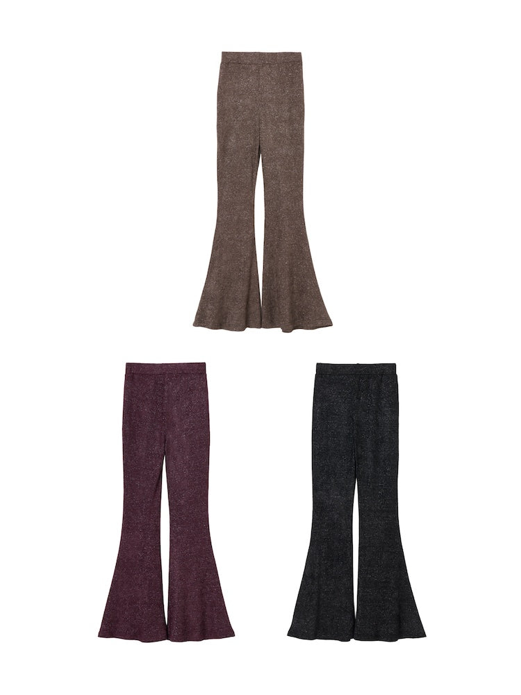 Glitter Velour Stretch Pants｜ストレッチフレアパンツ – MARTE