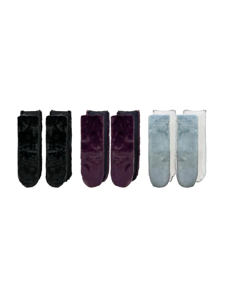 FAUX FUR MESH SOCKS