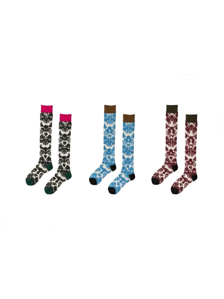 3COLOR FLOWER SEE-THROUGH SOCKS