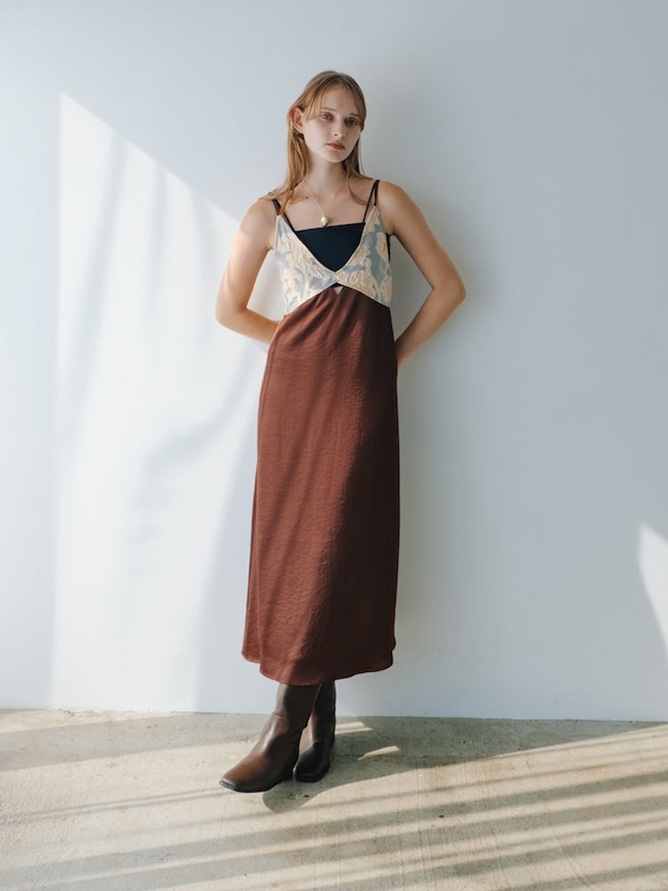 Jacquard Layered Camisole Dress – MARTE