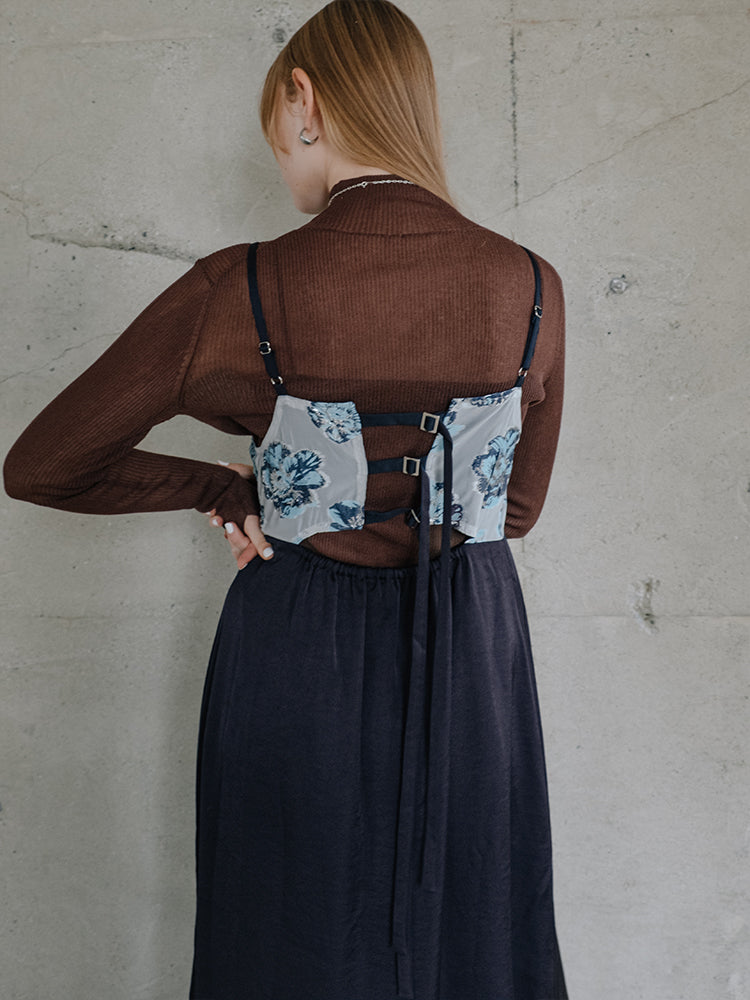 Jacquard Layered Camisole Dress｜結婚式やお呼ばれに｜ジャガード