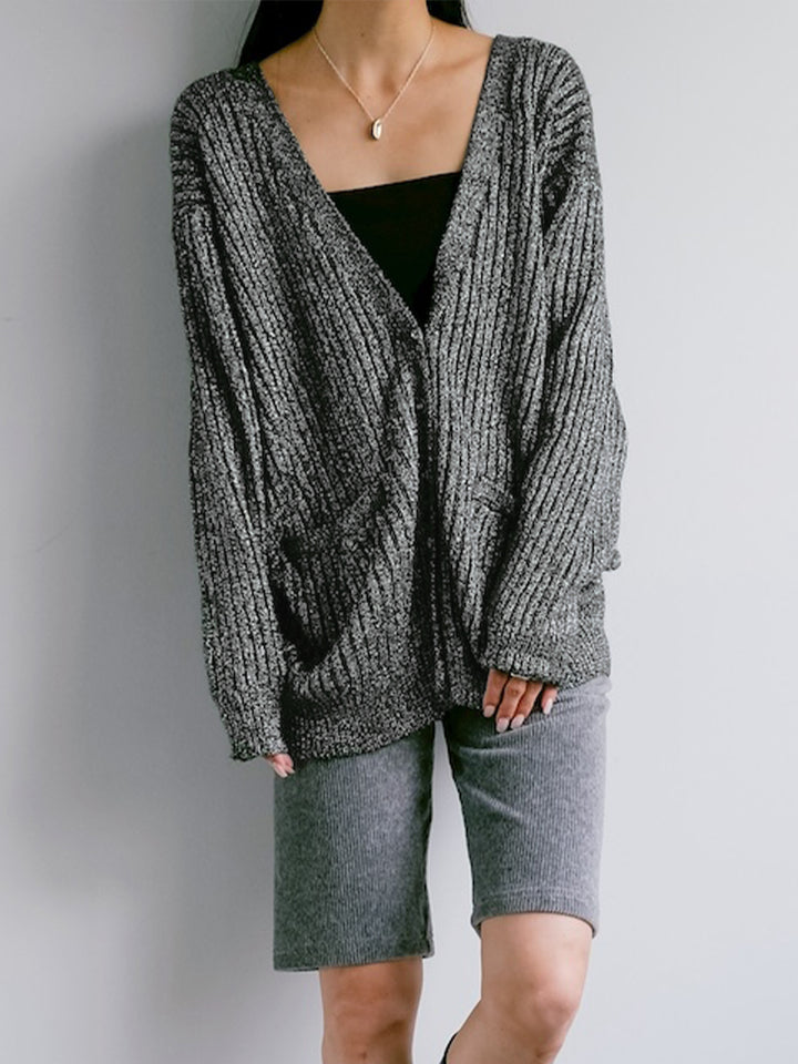 Silver Knit Cardigan