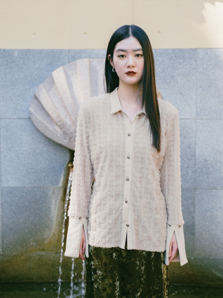 モデル身長：166cm / カラー：Beige