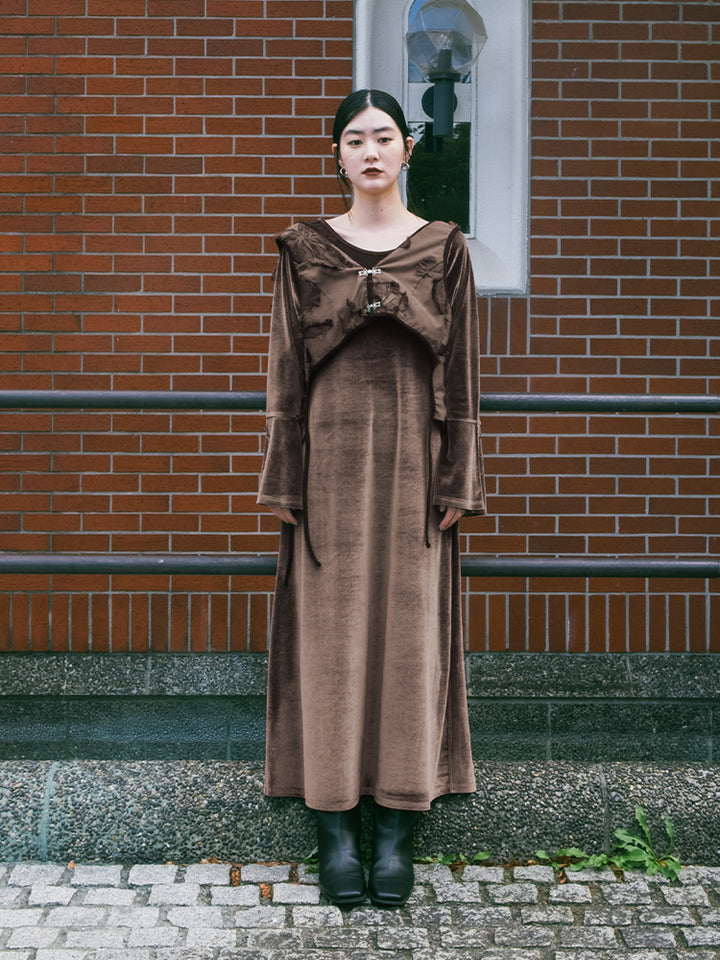 モデル身長：166cm / カラー：Brown