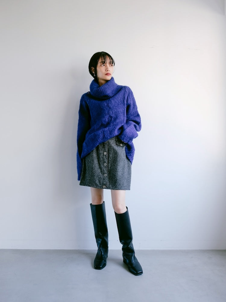 80s Royal Blue Over Knit