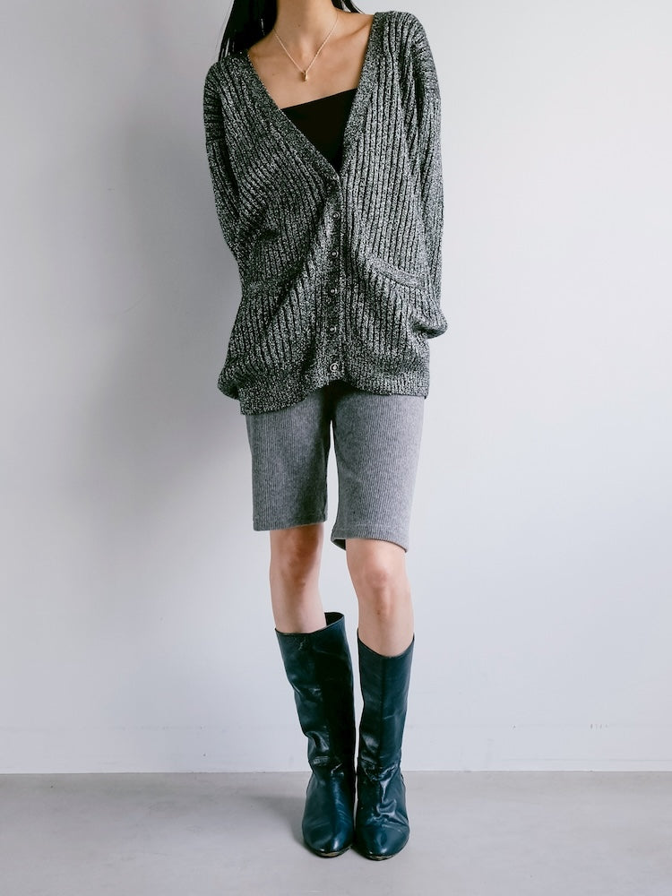 Silver Knit Cardigan