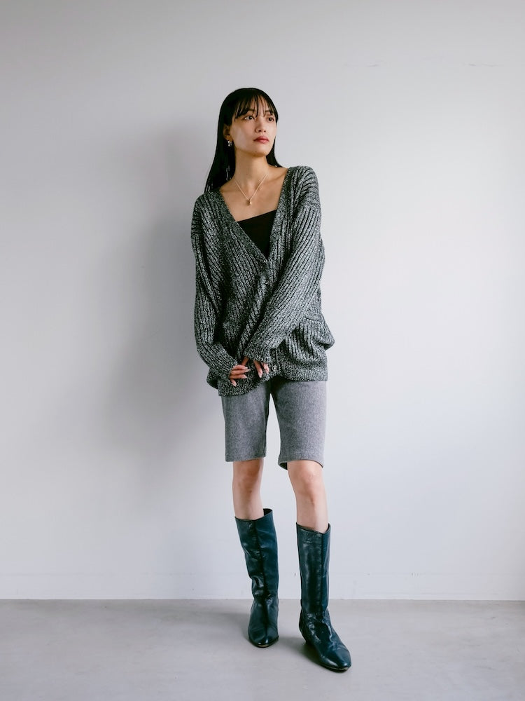 Silver Knit Cardigan