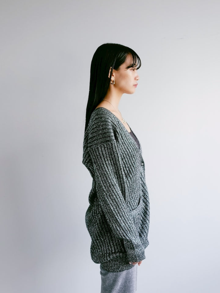 Silver Knit Cardigan