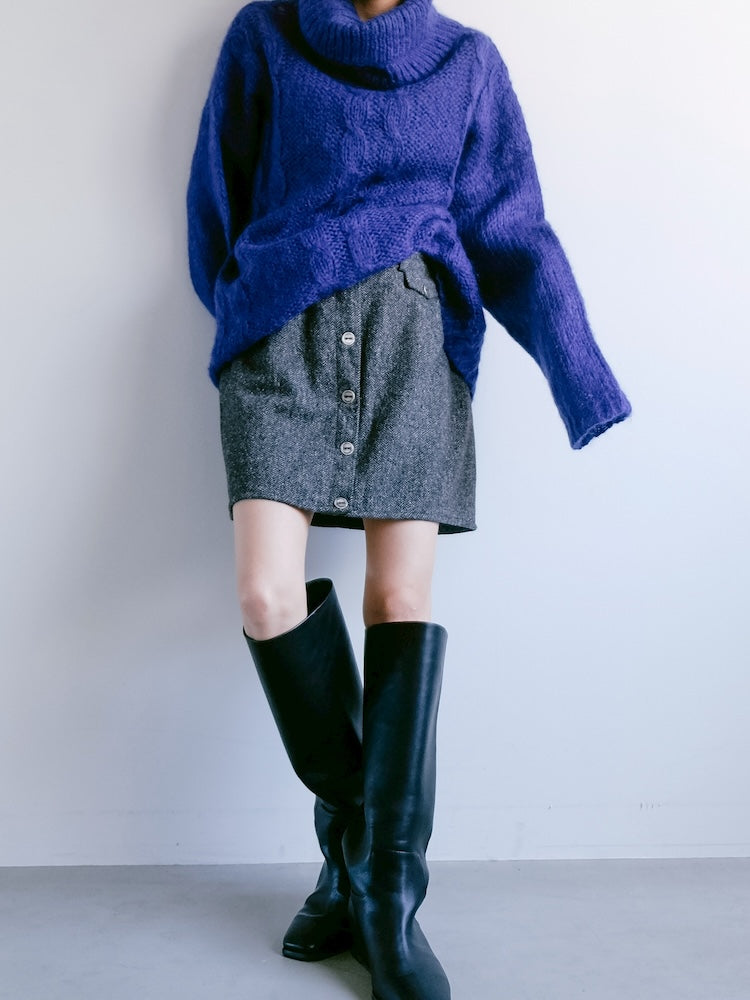 80s Royal Blue Over Knit