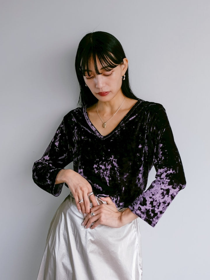 Grape Velour Tee