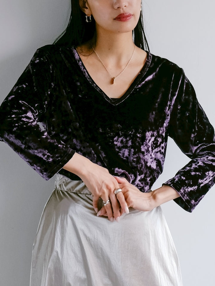 Grape Velour Tee