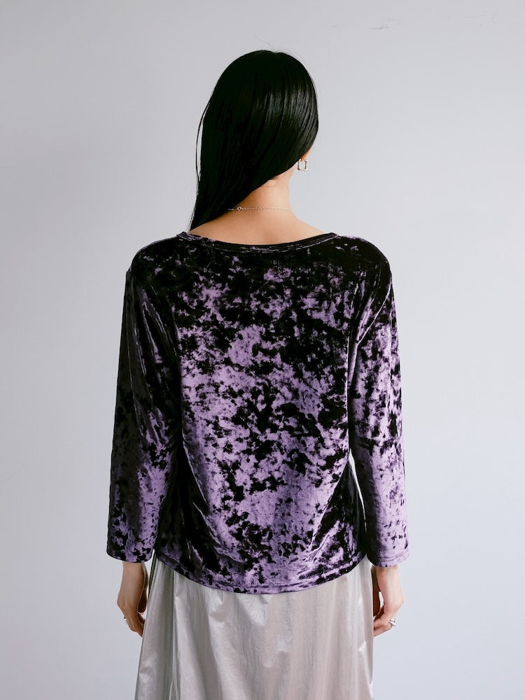 Grape Velour Tee