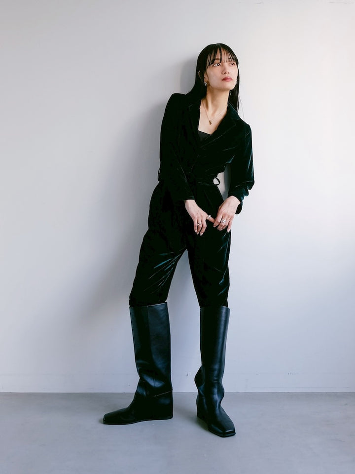 Green Velour All-in-one