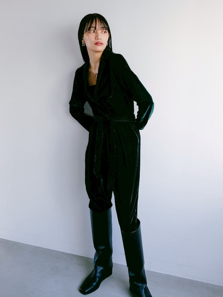 Green Velour All-in-one