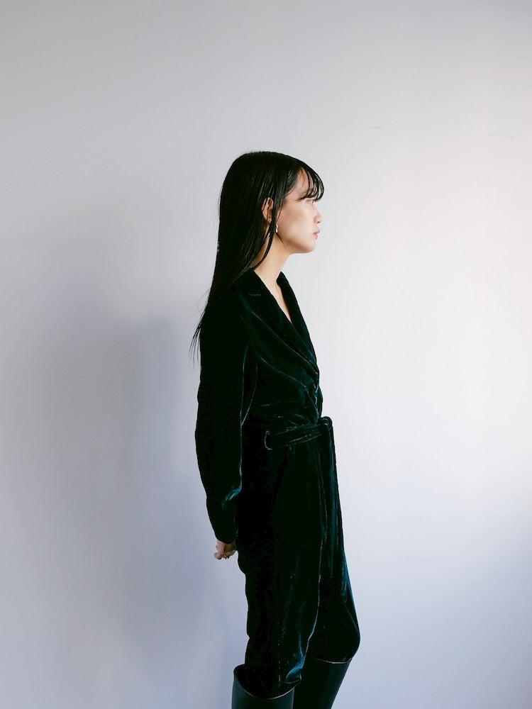 Green Velour All-in-one