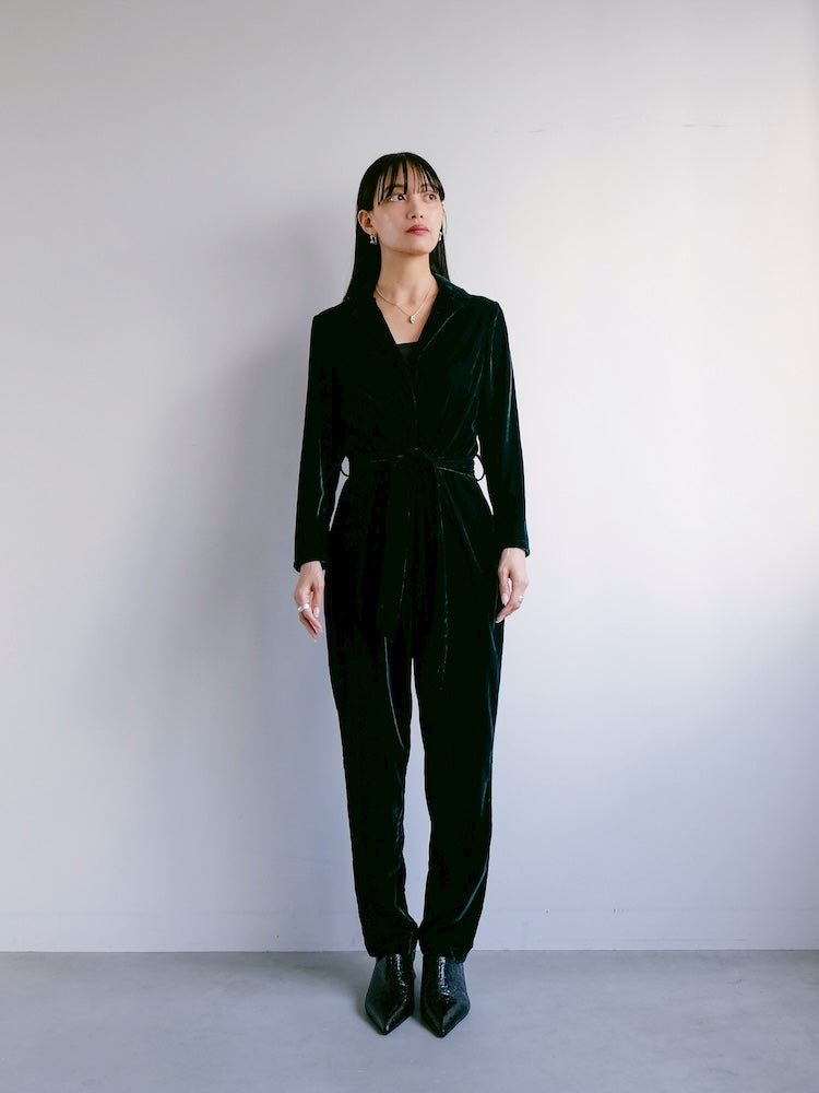 Green Velour All-in-one