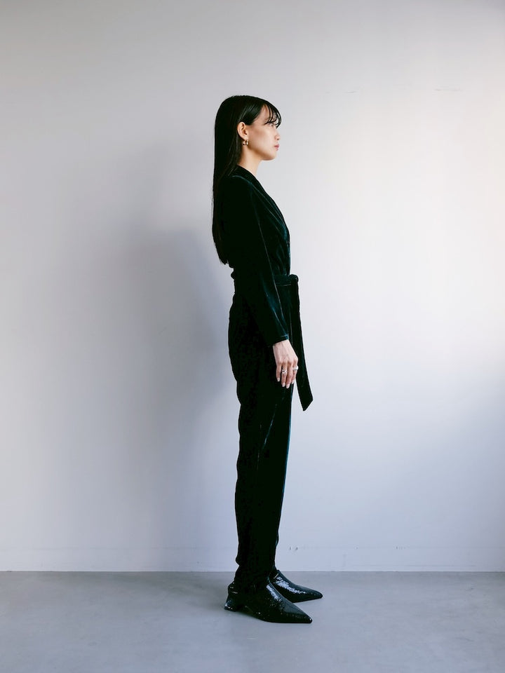 Green Velour All-in-one