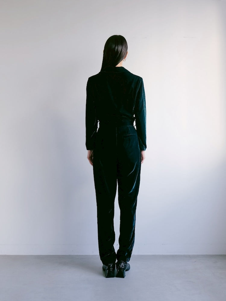 Green Velour All-in-one