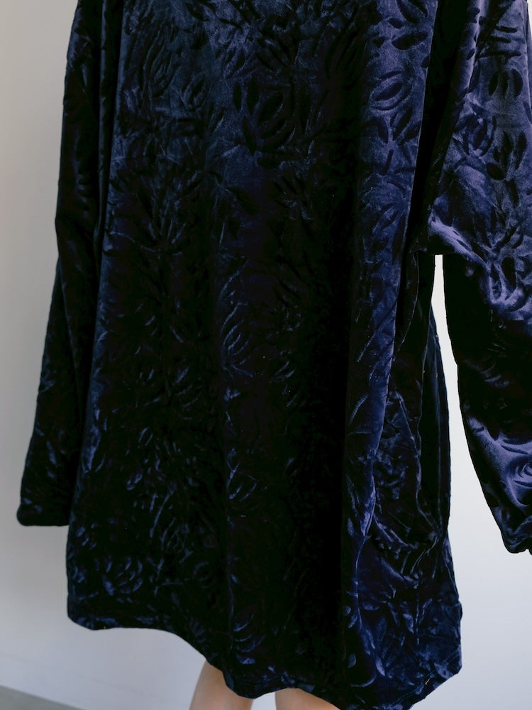 Blue Velour Over Tee