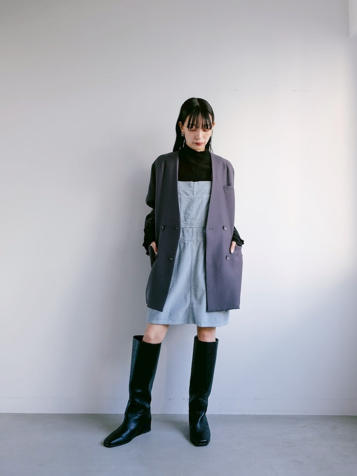 Corduroy Salopette / Sky