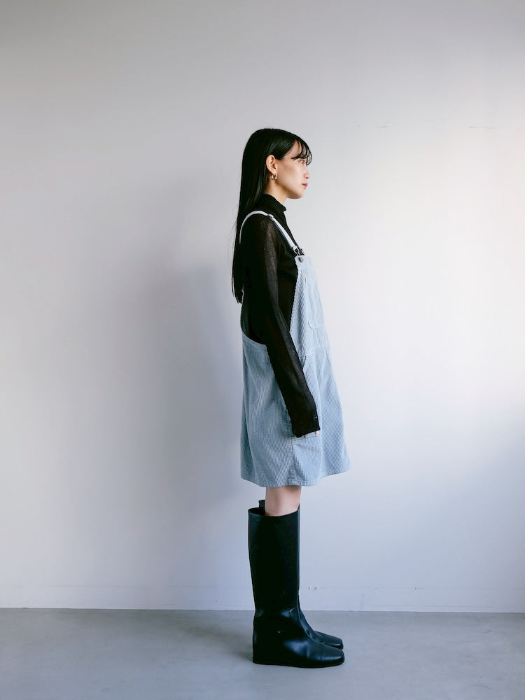 Corduroy Salopette / Sky