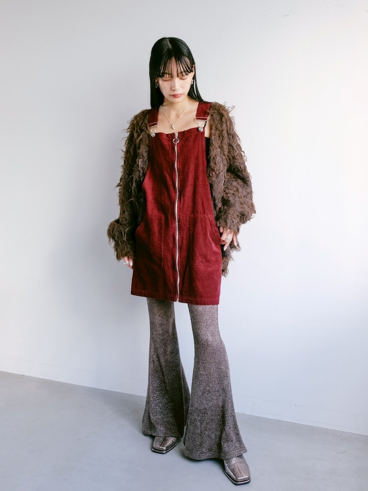 Corduroy Salopette / Wine
