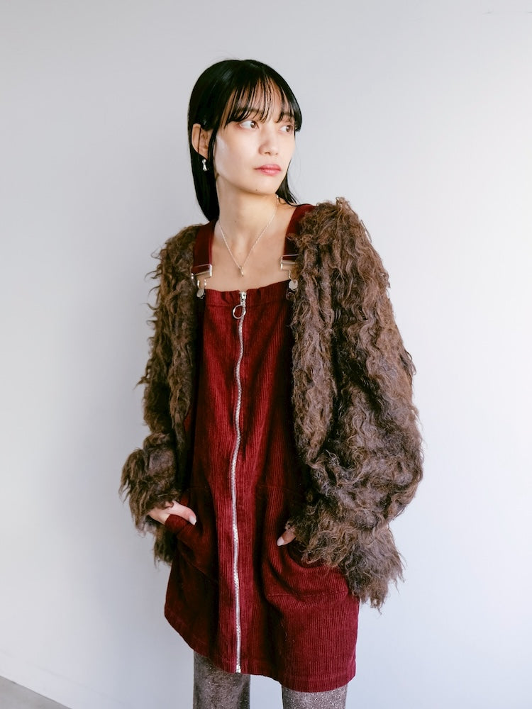 Corduroy Salopette / Wine