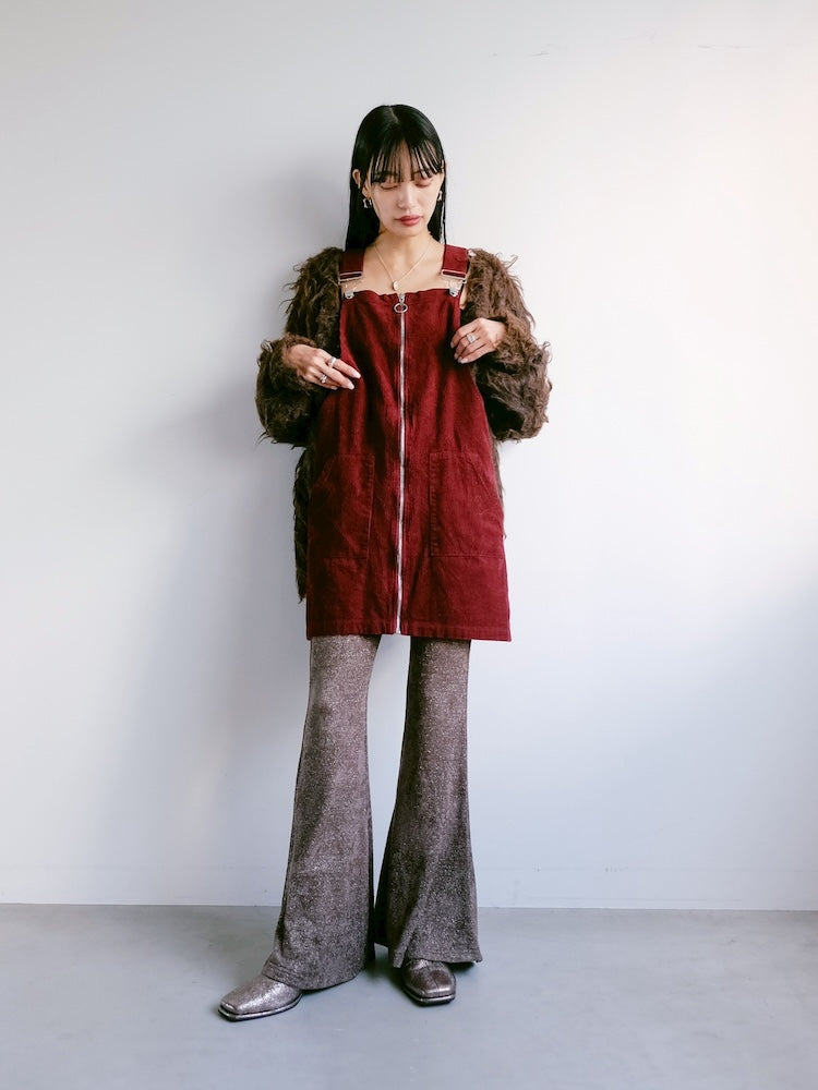 Corduroy Salopette / Wine