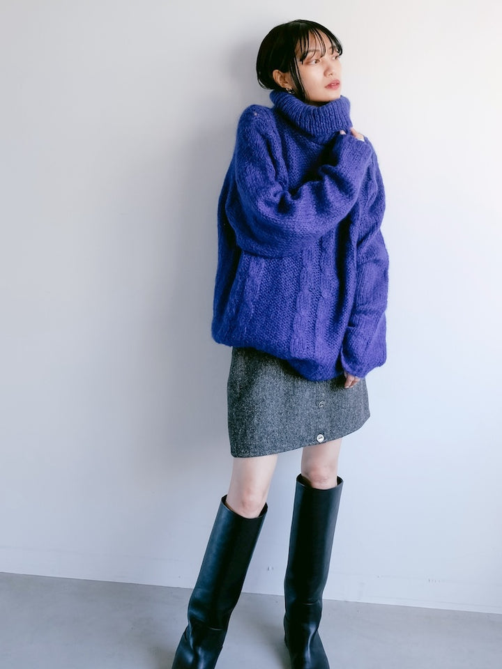 80s Royal Blue Over Knit