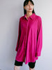 Fuchsia Velour Long Shirt