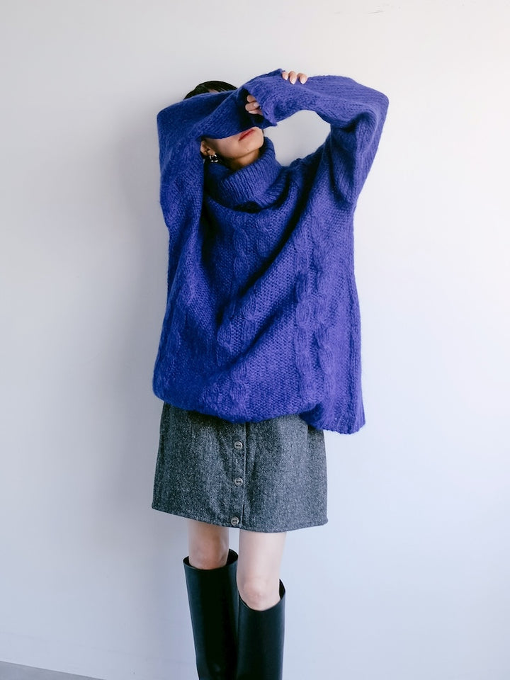 80s Royal Blue Over Knit