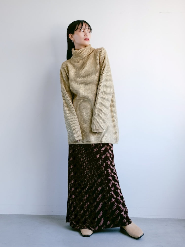 Gold Lame Acrylic Knit