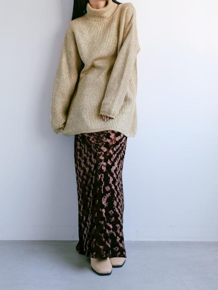 Gold Lame Acrylic Knit