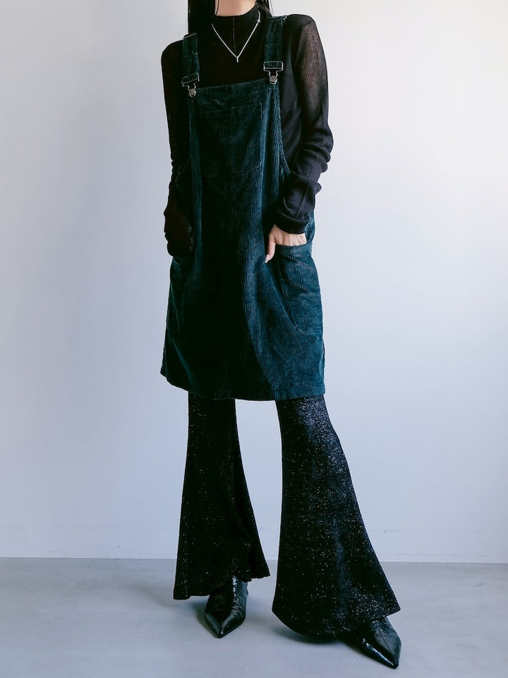 Corduroy Salopette / Green