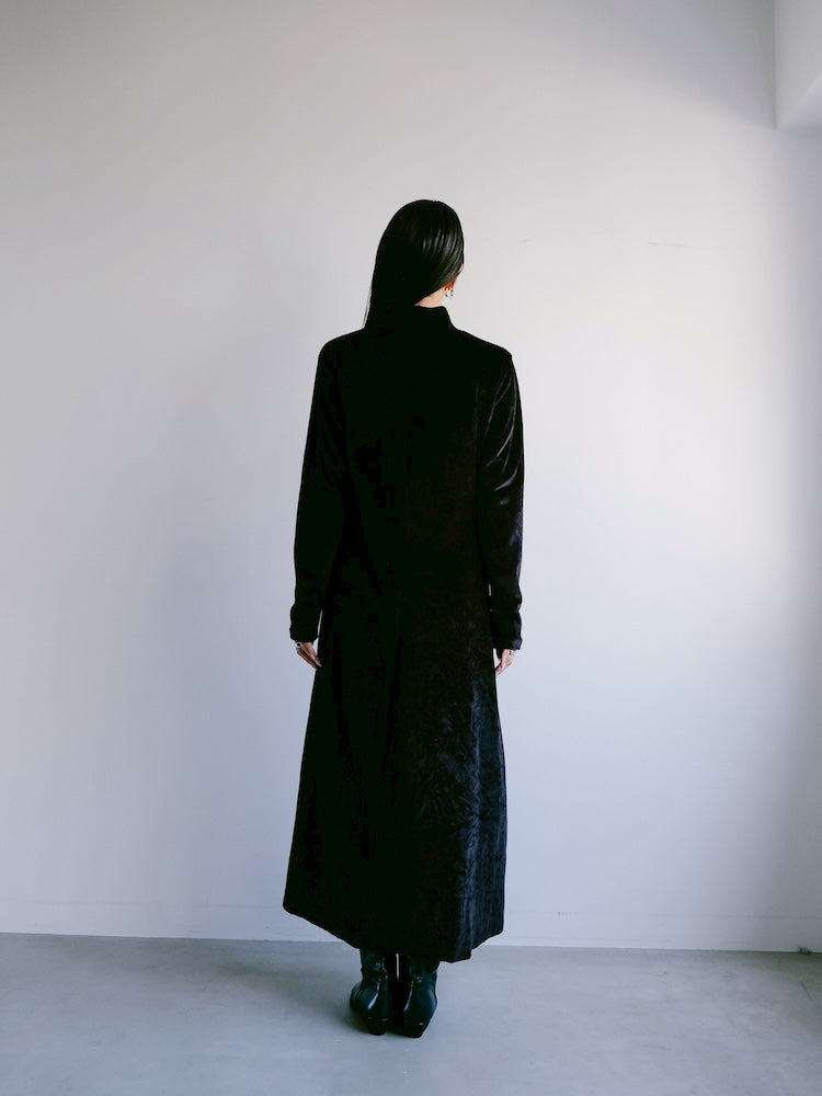 Black Velour Stretch Dress