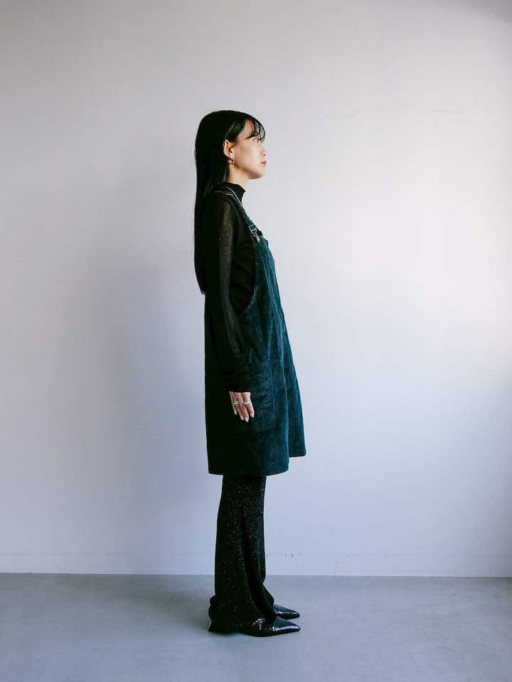 Corduroy Salopette / Green