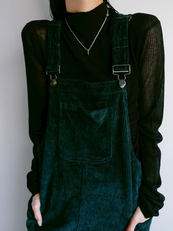 Corduroy Salopette / Green