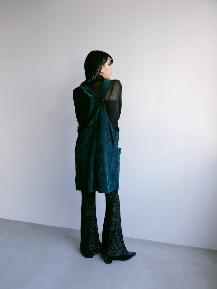 Corduroy Salopette / Green