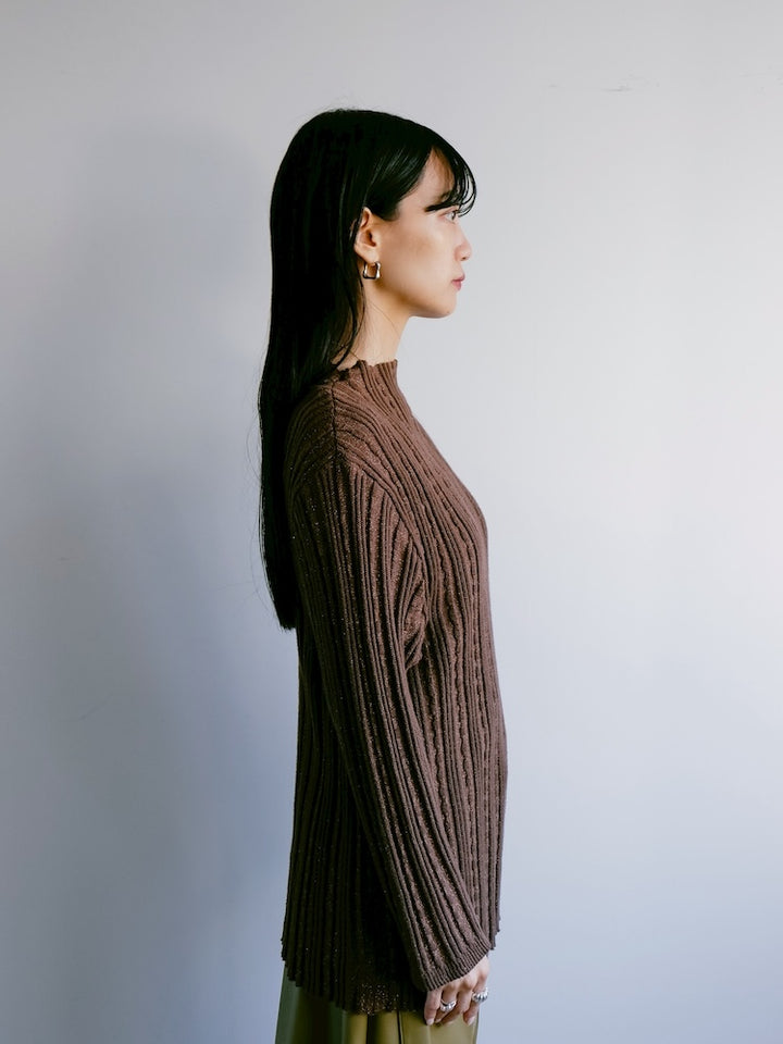70s Lame Rib Knit