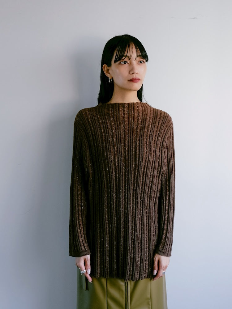 70s Lame Rib Knit