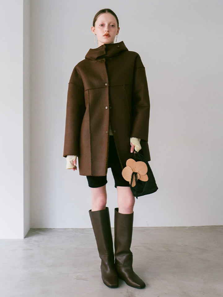 Reversible Hooded Coat