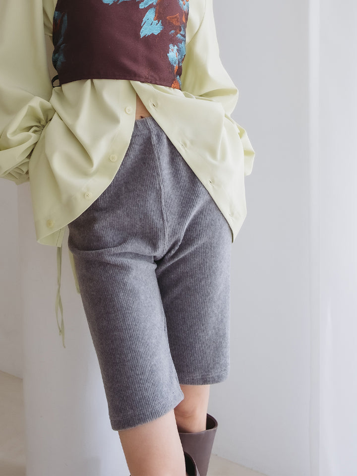 Corduroy Biker Pants