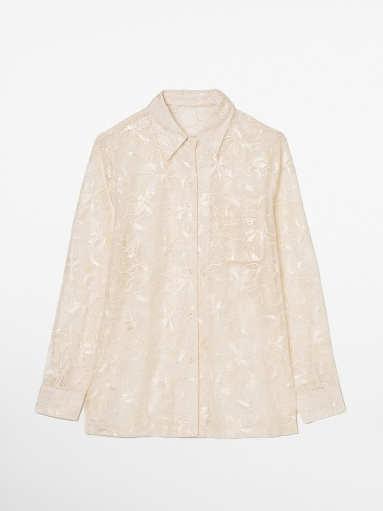 Lace Over Shirt
