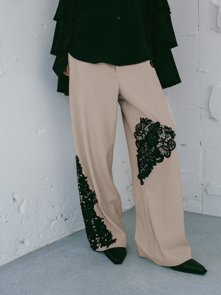 Lace Layout Pants｜レースレイアウトパンツ – MARTE